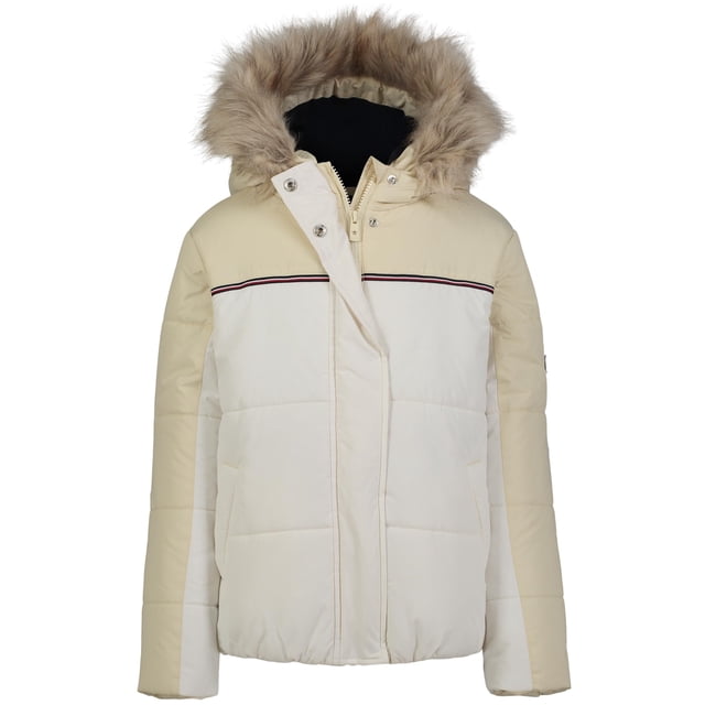 Chaqueta acolchada Tommy Hilfiger para niñas Egret Expedition, talla 4