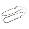 thumbnail image 1 of Correa de cadena metálica para bolso, bolso bandolera con hebilla y accesorios intercambiables de 110 cm Negro Cadena Blanco, 1 of 9