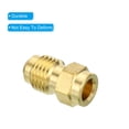 thumbnail image 4 of Uxcell 1/4 SAE Male Thread Brass Flare Tube Fitting Pipe Adapter Connector for Plumbing HVAC Air Conditioner 2 Pack, 4 of 6