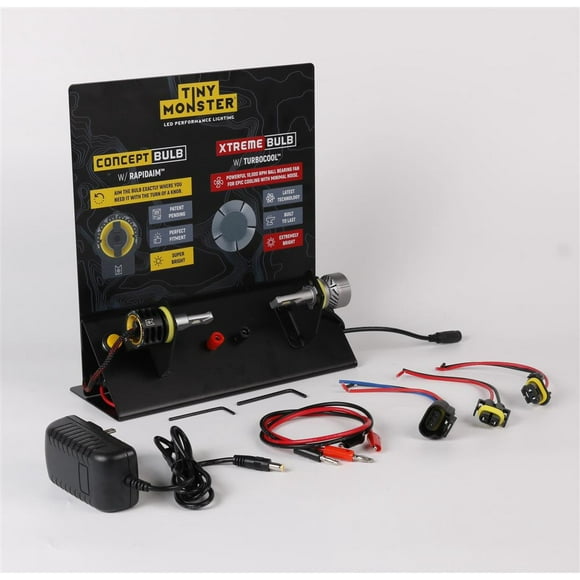 ARC Lighting Point Of Purchase Display 10004 Tiny Monster Concept Series/Xtreme Series Headlight Bulb Display; Metal