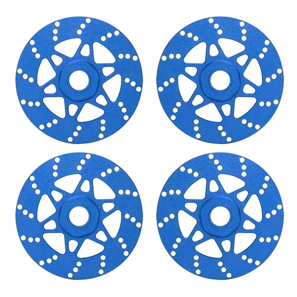 4 Piezas de Cubo Hexagonal de Rueda de Disco de Freno Whirlwind de 17 mm para Arrma 1/7 Infraction Limitless Felony 1/8 RC, Piezas de Actualización Azules