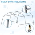 thumbnail image 6 of Howsvn 6' x 7' Portable Storage Shelter, Waterproof Outdoor Tent for Motorcycle, Tool Storage, 6 of 9