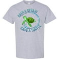 thumbnail image 3 of Inktastic Skip a Straw Save a Turtle with Cute Green Sea Turtle T-Shirt, 3 of 5