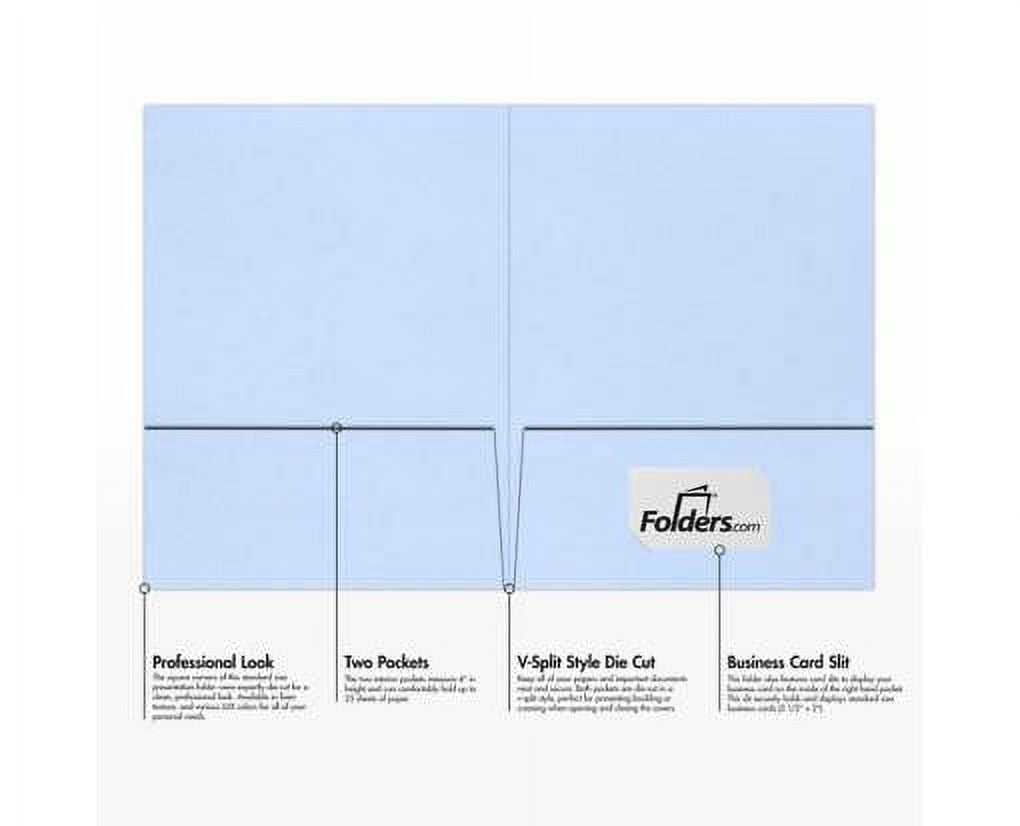 LUXPaper 9 x 12 Presentation Folder, Baby Blue, 250/Pack