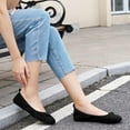 thumbnail image 2 of Ablanczoom Womens Flats Shoes: Slip-on Ballet Loafers Women Sneakers Bowknot Suede, 2 of 7