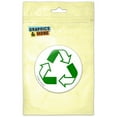 thumbnail image 1 of Recycle Reuse Conservation Hybrid Pinback Button Pin Badge, 1 of 2