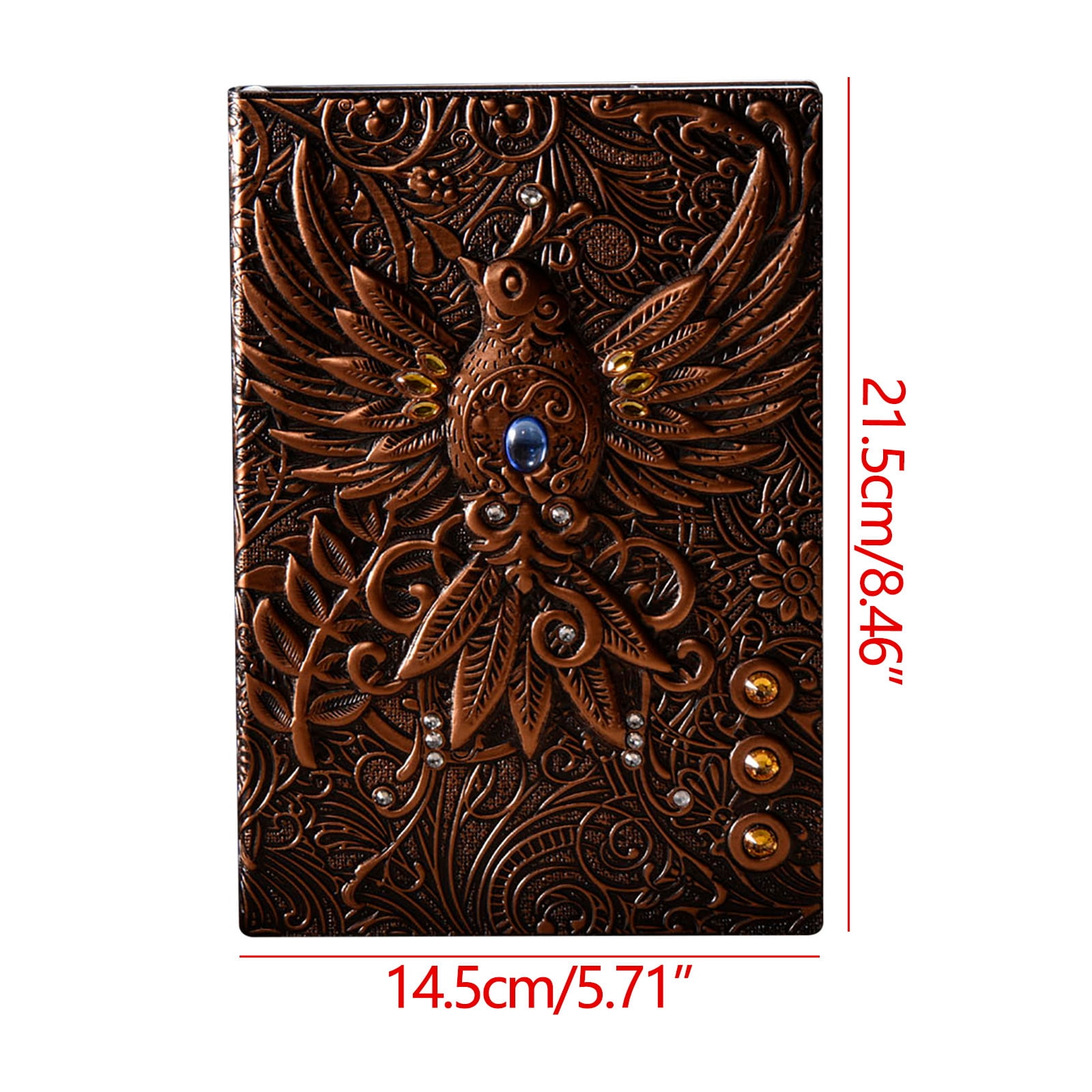 Embossed Pattern Notebook European A5 Notepad Stereo 100 Pages