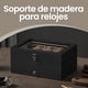 thumbnail image 4 of SONGMICS Caja de Relojes con 8 Ranuras, Estuche de Relojes de Madera de 2 Niveles con Tapa de Cristal, Negro Ébano, 4 of 5
