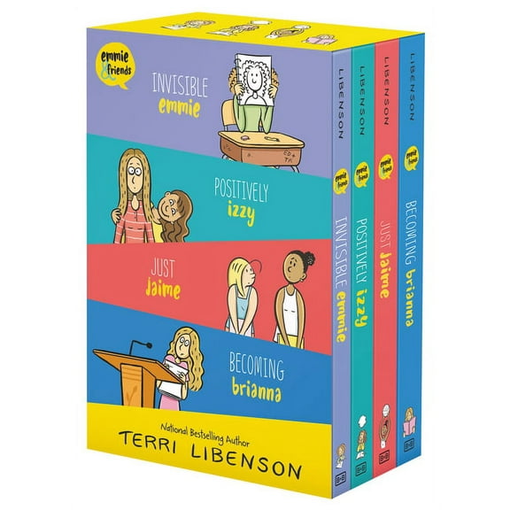 Emmie & Friends Emmie & Friends 4-Book Box Set: Invisible Emmie, Positively Izzy, Just Jaime, Becoming Brianna, (Paperback)