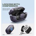 thumbnail image 3 of Dexnor for Beats Solo Buds Case with Drop-proof Lock, Shockproof Rugged Bumper Cases Protective Cover with Carabiner & Keyring & Cleaner Kit for Beats Solo Buds (2024), Purple, 3 of 7