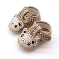 thumbnail image 3 of DPTALR Newborn Baby Girls Prewalker Soft Sole Sandals Single Shoes, 3 of 8