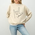 thumbnail image 5 of ASL I Love You Valentines Day Crew Neck, I Love You Design, V Day Sweatshirt, Sign Language Design 1854756862 8856, 5 of 5
