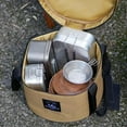 thumbnail image 1 of Bolsa de almacenamiento para acampar de gran capacidad, bolsa de transporte de carga de 7 kg, contenedor de vajilla duradero para exteriores para , Caqui Grande, 1 of 8