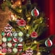 thumbnail image 1 of 16 Piezas de Suministros de Decoración Navideña, Juego de Navidad Colorido de 6 Cm, Decoración de Ventana de Plástico, Árbol de Navidad, Colgante Pequeño, 1 of 6