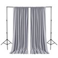 thumbnail image 5 of Clearance! Hiasan Backdrop for Party Decoration [2P] , Prom Graduation, Rod Pocket High Density Polyester Photo Background, 5ft x 8ft, Silver Gray, 5 of 6