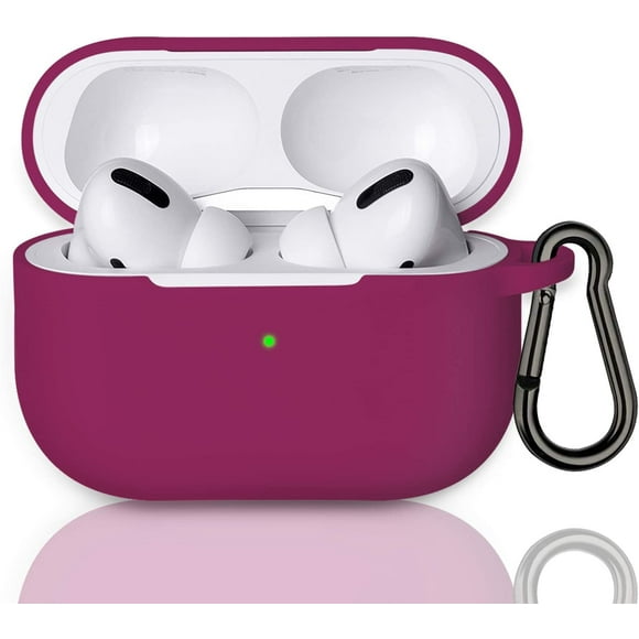 AmPm AirPods Pro Case,AirPods Pro 2019 Protective Shockproof Soft Silicone Chargeable Headphone Cover,Support Wireless Charging for Airpods Pro(Light Purple)