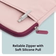 thumbnail image 4 of U Brands Canvas Laptop Sleeve for 13-14 Inch Laptops, Padded Case with Pocket, Pink, 4 of 8