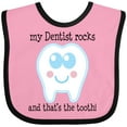 thumbnail image 3 of Inktastic Dentist Rocks Tooth Boys or Girls Baby Bib, 3 of 4