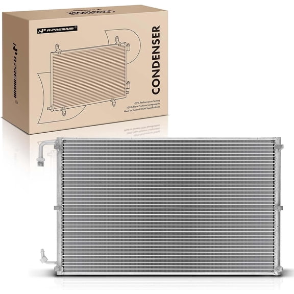 A-Premium Air Conditioning A/C Condenser Compatible with Chevrolet Corvette 1973-1982 5.0L 5.7L 7.4L, Replace# 3193, 12490542