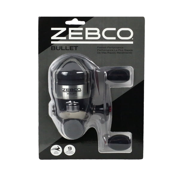 Zebco Bullet Spincast Fishing Reel, 8+1 Ball Bearings with an