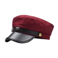 thumbnail image 2 of Chauffeur Hat for Men Women Classic Vintage Newsboy Cap Costume Hats Beret Cap Wine, 2 of 3