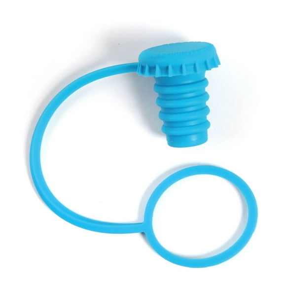 Gama-Go Bouchon de Bouteille en Silicone Bouchon de Vin - Lot de 3 (Bleu)