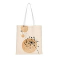 thumbnail image 1 of DouZhe Reusable Grocery Bags, Boho Dandelion Flower Lightweight Polyester Canvas Cloth Tote Bag for Travle Gym Shopping School, 15" x 16", 1 of 7