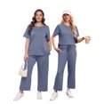 thumbnail image 3 of Set de salón Outfit XIEERDUO Travel de 2 piezas para mujer, azul XL, 3 of 5