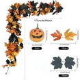 thumbnail image 3 of Fall Garland Outdoor Fall Home Decor Fall Porch Decor Fall Bedroom Decor Fall Leaves Garland Mantel Fall Garland Halloween Fireplace Decor, 3 of 4
