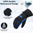 thumbnail image 4 of Gants de Ski Chauds pour Moto protection contre l'Eau et le Froid, 4 of 5