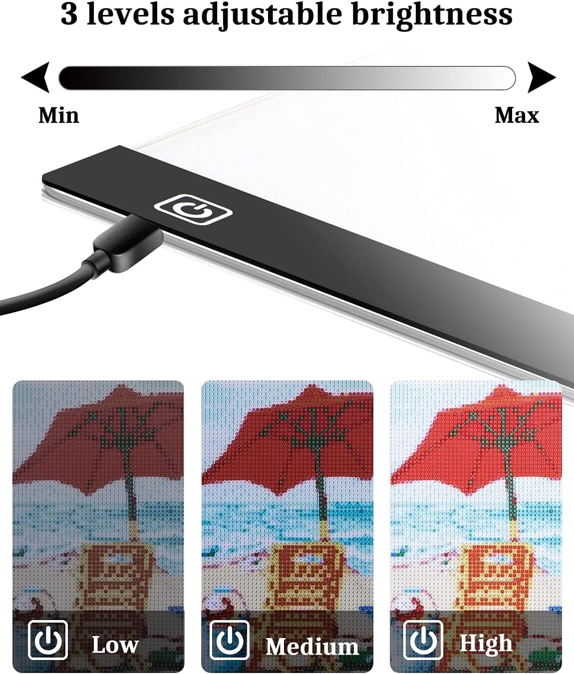 02-A3 Light Pad Kit A3 LED Art Craft Tracing Board with Accessories