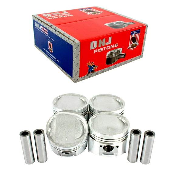 DNJ P106 Std. Complete Piston Set Fits Cars & Trucks 87-92 Dodge Mitsubishi Galant 2.0L SOHC