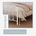 thumbnail image 7 of AUFANK Full Size Platform Metal Bed Frame Foundation Heavy Duty Steel Slabs White, 7 of 7
