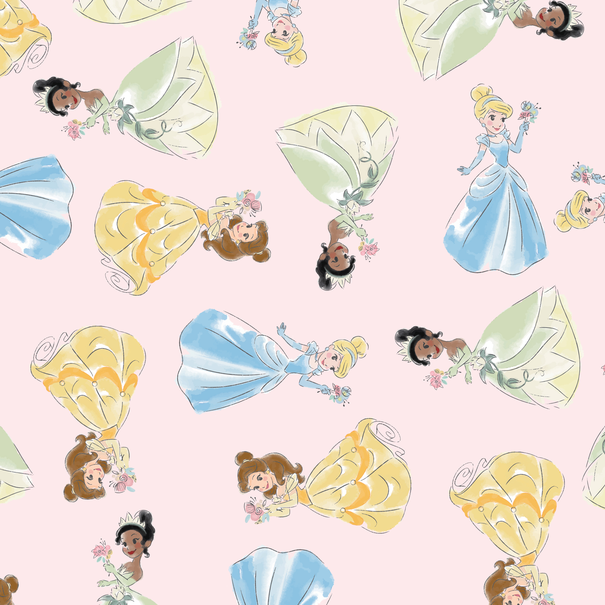Lambs & Ivy Disney Princesses Fitted Crib Sheet photo 5