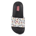 thumbnail image 3 of Disney Women's Mickey Mouse Slides, Printed Slip-on Mickey Slippers Sandals Black White - 7, 3 of 6