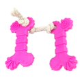 thumbnail image 1 of Hueso de goma para mascotas, juguetes para perros, cuerda de algodón, juguetes indestructibles para masticar perros, suministros para juegos de perros, juguetes para mascotas, perro Bi, 1 of 2