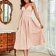 thumbnail image 2 of Vestidos Para Mujer Vestidos A Media Pierna de Moda Sin Mangas Erógeno Casual Sin Espalda Color Sólido Vestido Con Cuello en V Odeerbi  ODB162722, 2 of 9