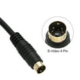 thumbnail image 3 of Cable S Video Uxcell de 6 pies, cable S-Video Mini DIN de 4 pines macho a macho con conector chapado en oro, 3 of 5