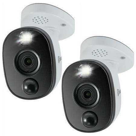UPC: 0192223181847 | 2 Pack 4K Ultra HD Indoor/Outdoor Bullet Home Security Camera with Heat & Motion Sensor