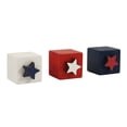 thumbnail image 2 of dajkiuy 3Pcs 4th of July Wooden Star Signs Decorations, Patriotic Memorial Day Tiered Tray Decor, Red White and Blue Decoration for Home Office Table Shelf, 2 of 7