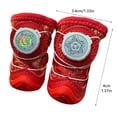 thumbnail image 3 of BotaniNest 1 Pair Of 2PC Shoes Chinese Year Tang Style Button Elastic Easy To Use, 3 of 7