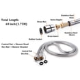 thumbnail image 2 of 68" Stainless Steel Shower Hose ,Extra Long Replacement Handheld Flexible Shower Hose, 2 of 4