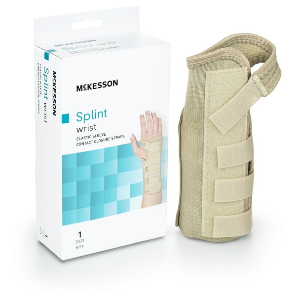 McKesson Wrist Splint for Carpal Tunnel, Elastic Sleeve Brace, Left