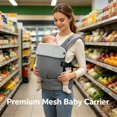 thumbnail image 4 of Baby Carrier - Ergonomic, Cozy and Lightweight Carrier for 7-42lbs, Effortless to Put On, Ideal for Hands-Free Parenting,multifunctional children's baby carrying tool, 4 of 5