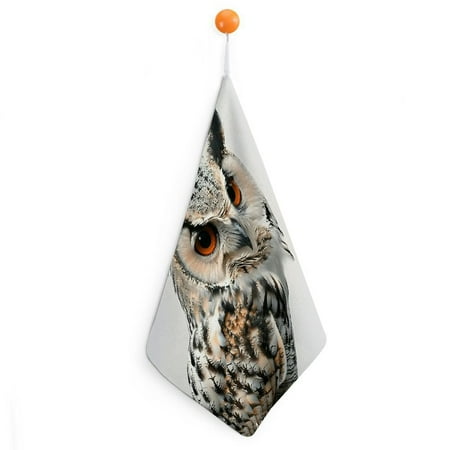 

BCIIG Owl Tree Branch Reusable Hand Towels Ultra-Fine Fiber Kitchen & More 11.8x11.8in 4pcs