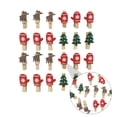 thumbnail image 6 of NUOLUX 24PCS Christmas Elements Clamp Wood Clip Twine Photo Clamp Decoration Clip, 6 of 6