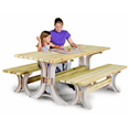 Workbench Using 2x4 2x4 Basics 90182MI Custom Adjustable Build Picnic Table Kit Lumber Not ...