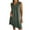 A01_Green, variant on Yghzkop Womens Summer Cotton Linen Dresses V-Neck Short Sleeve Dress Solid Color Beach Sundress Breathable Casual Loose Fit Vacation Essentials