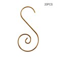 thumbnail image 4 of 1 Set Hanging Hook Simple Party Supplies Unique Swirl Design Hanger Decor Multiple Color Christmas Ornament S-Shaped Home Clasp Gold, 4 of 7