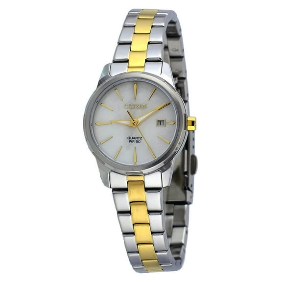 EU6074-51D Women's Quartz Two Tone Yellow Bracelet Watch